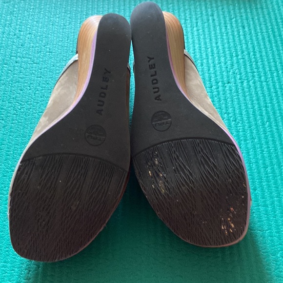 Audley London Tan/Purple/Silver Wicked Gorgeous & Unique Wedges - Eu 37.5 - Picture 5 of 8